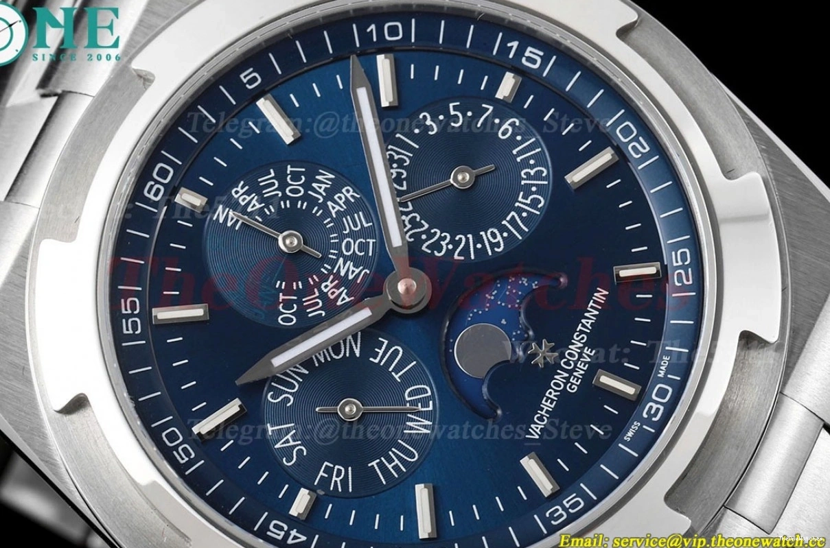 4300V A1120 Overseas Blue SS 8F SS Stk Calendar Perpetual 0330
